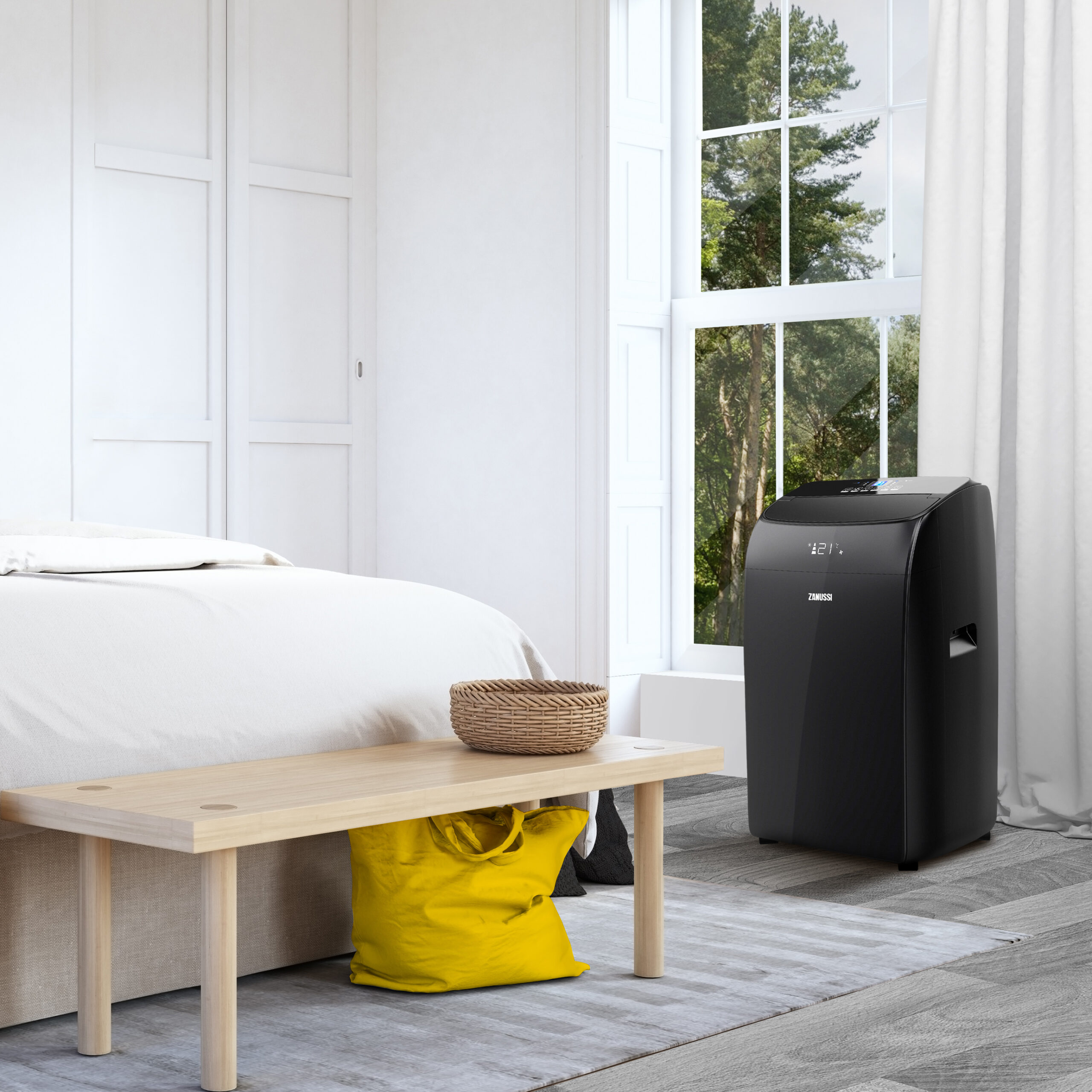 Scandinavian bedroom interior — stock photo