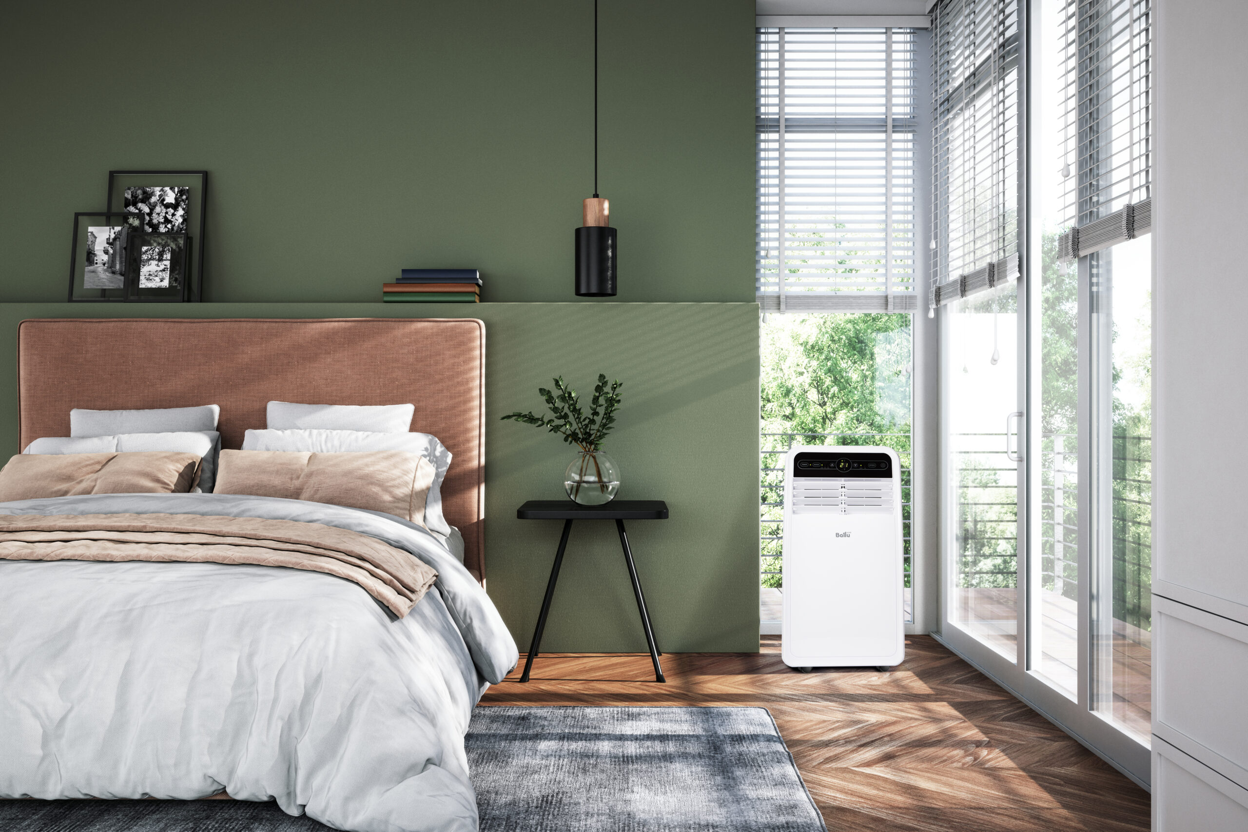 Modern bedroom interior — stock photo